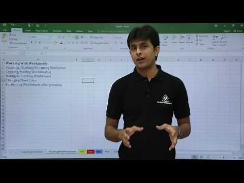 MS Excel - Working with Worksheets