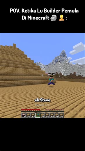 POV, When You Are A Beginner Builder In Minecraft