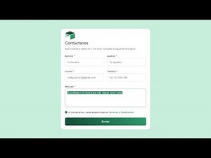 Cómo crear un Formulario de Contacto con HTML y CSS