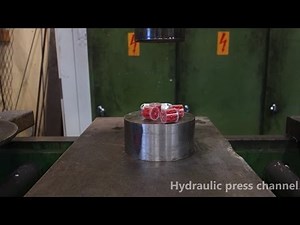 Crushing exploding stuff with hydraulic press