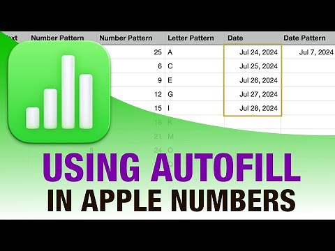 AUTOFILL Explained for Apple Numbers!
