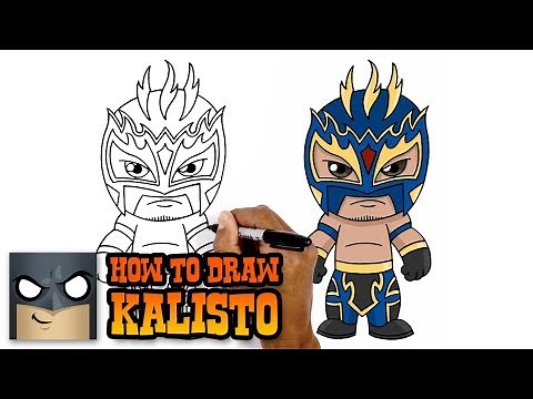 How to Draw Kalisto | WWE Superstars