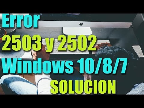 Error 2503 y 2502 en Windows 10/8/7 I SOLUCIÓN 2024