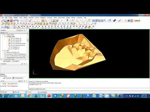 Volume calculation in SURPAC