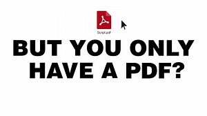 With Final Draft 12, you can open PDFs as new, fully editable, formatted scripts. #FD12isHere #amwriting #scriptchat #screenwriting | Final Draft
