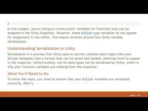 Understanding Why Function Variables Don’t Show Up in Unity3D Inspector