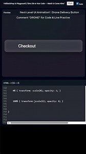 This Drone Delivery Button UI Will Blow Your Mind! 🚁✨ (HTML CSS JS)