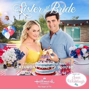 11K views · 403 reactions | In "Sister of the Bride," a Fourth of July wedding brings two very different sisters closer together than ever before! If it's Saturday, it's Hallmark Channel. | Hallmark Channel | Facebook
