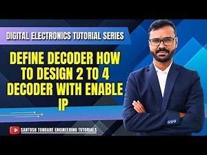 |Define Decoder| Design a 2 to 4 decoder ckt with enable input....