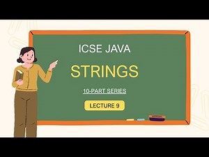 String Handling Lecture 9