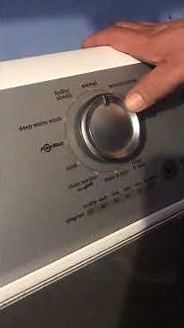 Maytag Bravos Reset Washer