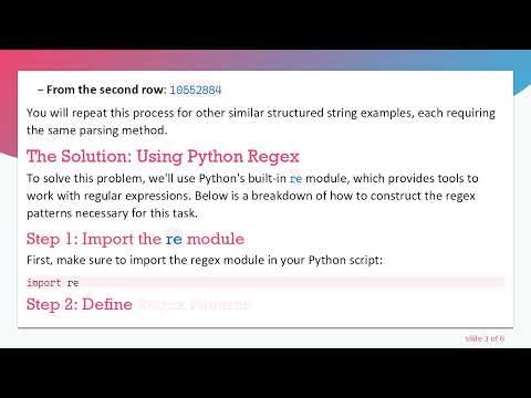 Extracting Data with Regex in Python: A Complete Guide to Parsing Strings