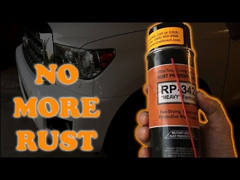 Winterizing your vehicle with an RP-342 rust preventative spray