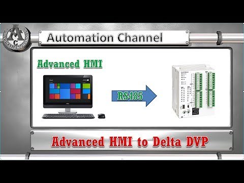 Advanced HMI to Delta DVP PLC - Modbus RTU - RS485 - English