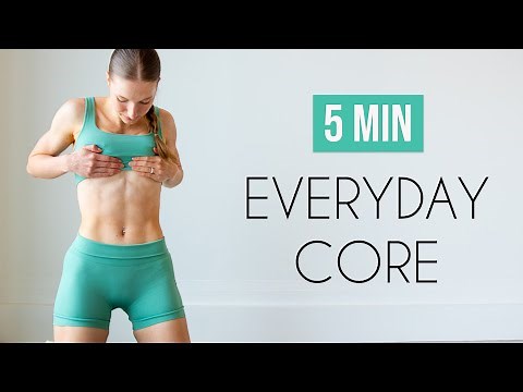 5 MIN EVERYDAY CORE WORKOUT - At Home Total Core Routine