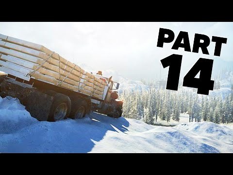 SNOWRUNNER Gameplay Walkthrough Part 14 - STRUGGLING IN THE SNOW