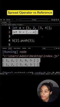 JavaScript Tricky Interview Question | Spread Operator vs Reference,