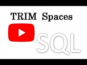 SQL LTRIM RTRIM