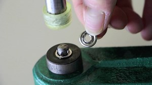 Get rid of that cumbersome hammer. Metal snaps installed quickly and perfectly every time with our KAM DK93 professional table press. | KAMsnaps.com - KAM Snaps