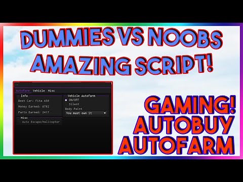 Roblox NEW Dummies vs Noobs Script Exploit GUI (Pastebin 2022)