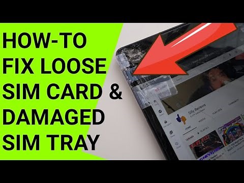 Fix SIM Card Not Detected and Damaged SIM Card Tray in tablets, android, iPhone and iPad.