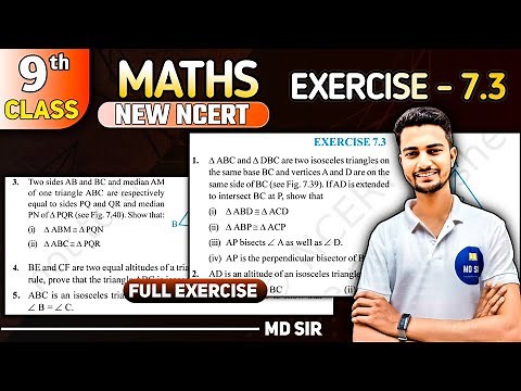 Class 9 Maths Chapter 7 | Triangles | Exercise 7.3 Solutions