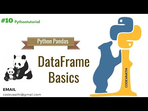 Python Pandas | Python Tutorial in Tamil #10