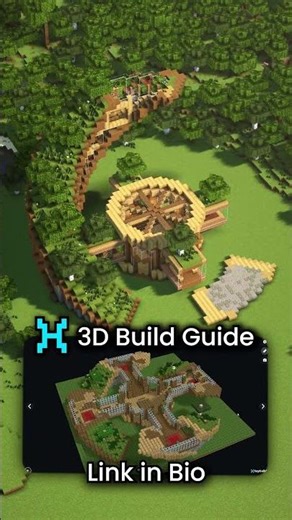Minecraft Spiral House 🏠 Get the 3D build guide now on Heybuilds.com link in bio 🔗 Build ‪@durtaf_‬
