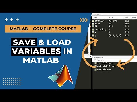 4. Save and Load in Matlab | MATLAB Tutorial for Beginners | Full Course