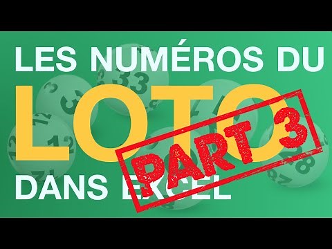 LES NUMÉROS DU LOTO DANS EXCEL!!! PART 3