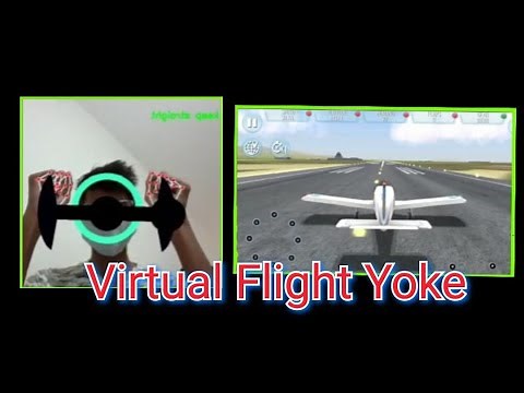 Gesture Control Virtual Flight Yoke | Flight Simulator | OpenCV Python | ComputerVision | Mediapipe