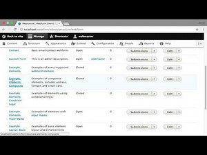 Webform Help: Managing Forms, Templates, and Examples