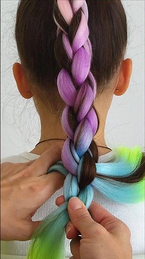 How to Do a Chain Braid Using Hair Extensions #chainbraid #hairextensions