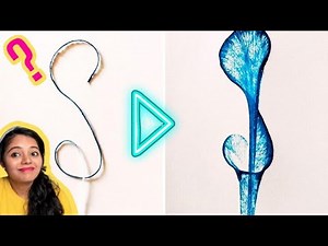Pull String Art: A Beautiful Art Technique using Ink or Liquid Watercolors/Acrylic Paint