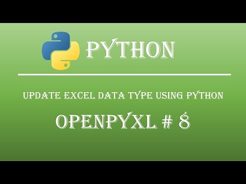 How to Format Data in Excel using Python. Openpyxl Tutorial #8