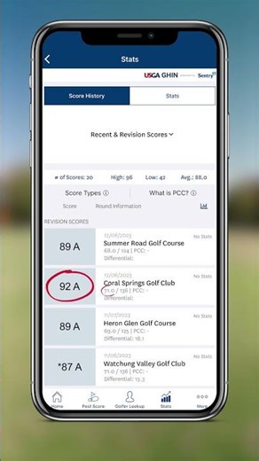 The importance of the Score Differential™ to your Handicap Index®. Learn how it works 🔍