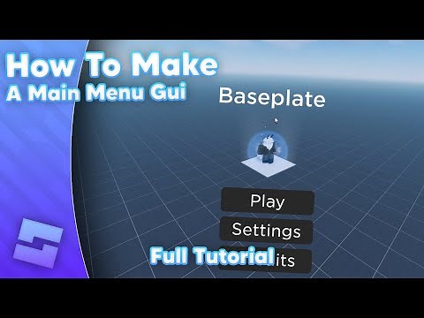 How to make a Main Menu Gui (Beginner Tutorial) // 2023 // Roblox Studio