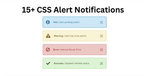 15  CSS Alert Notifications [ Demo with Code]