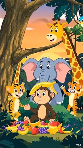 The Greedy Monkey 🐒🍌 | A Classic Moral Story for Kids #babysongs #kidssong #nurseryrhymes