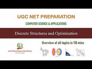 Discrete Structures & Optimization - Overview in Tamil | UGC NET Computer Science Unit 1 Outline