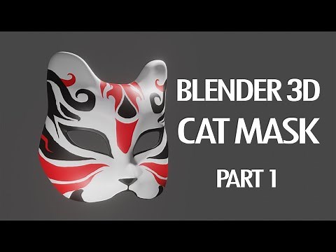 Blender 3D Absolute Beginner Tutorial: Cat Mask Part 1