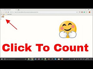 How to make a click counter in HTML/JAVASCRIPT. 2EZ