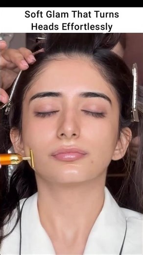 Soft glam| By kajolpaswwanteam #shorts #makeuptutorial #softglamlook #makeover #bridal #bride #glam