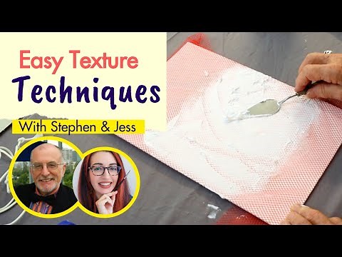 How To Texture Canvas For Acrylic Painting (Modeling Paste Tutorial)