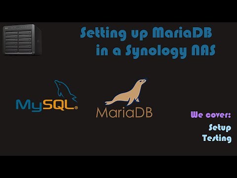 Installing MariaDB (MySQL) as a container backend in a Synology NAS