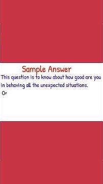 Did you face any difficult situation and how you overcome it- interview question with sample answer