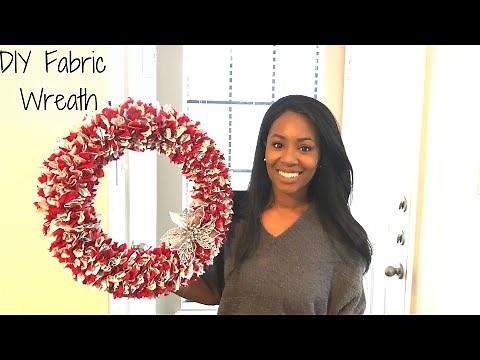 Easy DIY Fabric Wreath | Andrea C.