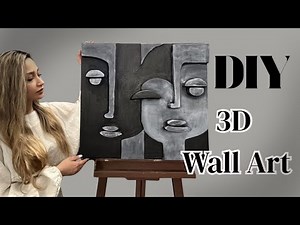 How to Make Stunning 3D Foam Wall Art | Easy DIY Styrofoam Relief Sculpture for Beginners