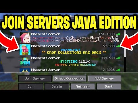 How To Join Servers In Minecraft Java! - Tutorial