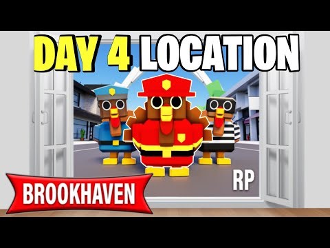 **DAY 4 TURKEY LOCATION** TURKEY HUNT UPDATE BROOKHAVEN 🏡RP ROBLOX